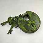 Antique Vintage Heavy Rare Lock Key Set Collectible