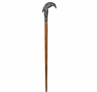 Antique Crow Head Handle Vintage Wooden Walking Stick Solid Cane Christmas Gift