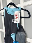 Pearl Izumi Elite Pursuit Tri Suit Women Small Race Fit Black Aqua Lycra Nwt
