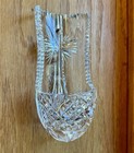 Heritage Irish Lead Crystal Holy Water Font 7    Tall Excellent Condition