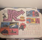 Vintage Rare G i  Joe Ninja Force Plastic Laminated Kids Place Mat 1993 Retro