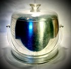 Vintage Kromex Aluminum Ice Bucket Lucite Handle Retro Atomic Mid Century Modern