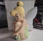 Disney Store  pouting Pixie  Tinker Bell Ceramic Cookie Jar