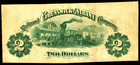 Mar 4  1871 Georgia Brunswick   Albany Rail Road Company  2 Dollar Obsolete Note