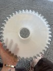 Milk Glass Lamp Shade Crimped Edge Ruffled Edge Victorian Vintage