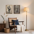 Vintage Mermaid Wall Art Set Of 2  Black And White Nautical Beach Wall Decor    