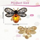 Bee Brooch Pin  Honey Bee Rhinestone Pins Vintage Crystal Bee Brooch Insect T   