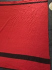 Vtg  Early s Whitney Point Red Black English Wool Blanket 82    X 70    Near Mint