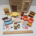 Calico Critters Red Roof Tower Home W  Chocolate Lab Family   Elevator Furniture