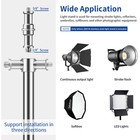 2pcs 9 2ft Heavy Duty Light Stand Tripod Stainless Steel Spring Damped