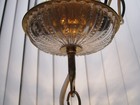Vintage Austrian 321 Crystals   Gild Brass 3-tier Cake Shaped Chandelier Petite