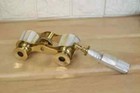 Vintage Brass Opera Glasses Mother Of Pearl Handle Brass Fittings France Antique
