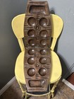 Vintage Hand Carved Wood Mancala Game Board African Folk Art Folding 18   