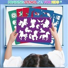 30 Pieces Drawing Stencils Set For Kids  Plastic Drawing Painting Stencil Tem   