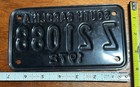 1972 South Carolina Motorcycle License Plate Tag Black  z 21088