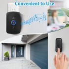 Waterproof Wireless Doorbell Adjustable Volume 1000ft Plugin Receiver 60 Chime