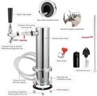 304 Stainless Steel 3   Flange Single Tap Draft Beer Brewing Tower Dispenser