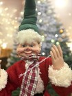 Modern Farmhouse Christmas Elf Fairy Shelf Sitter Posable Ornament 19    New