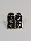 God s Law 10 Commandments Christian Religion Lapel Pin 