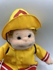 Vintage Boomer Ty Beanie Kids Firefighter Yellow Outfit Boots Tank Hat 10 In