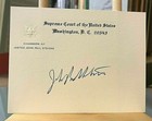 Justice John Paul Stevens Signed A Superb U S Supreme Court Chambers Card  Mint 