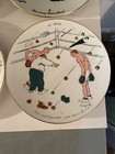 Rare Vintage Charles Genty  la Boxe  6 French 8  Plates