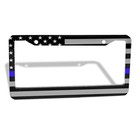 American Flag Thin Blue Line License Plate 1pcs  