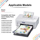Canon Selphy Cp1500 Cp1300 Cp1200 4x6 108 Sheet Color Ink Paper Set Kp-108in Lot