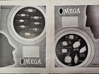  2  Omega Watch 1930 L illustration Mag Print Advertising French His   Hers Dual
