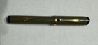 Vintage Miracle Fat Gray Flattop Fountain Pen   Warranted 14kt Gold Nib