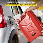 Portable 5 Gal Jerry Can 20l Liter Steel Oil Gas Tank Gasoline Storage New- 2 Pc