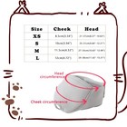 Cat Muzzle Breathable Mesh Mouth Guard Prevent Biting Grooming Grey Size Xs