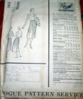  lovely Vtg 1950s Dress   Jacket Vogue Couturier Sewing Pattern 14 34