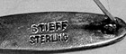 Vintage Stieff Repousse Roses Sterling Silver Bar Pin Brooch 1 1 4  