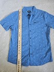 O neill Men s Short Sleeve Button-up  Blue  Size Medium