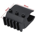 Barrel Clamp Mount Picatinny Rail Base Adapter For Flashlight Laser rail Adapter
