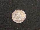 1876 Seated Liberty Dime - Engraved 1880   s - W - Love Token - a6