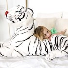 Melissa   Doug Giant Siberian White Tiger - Lifelike Stuffed Animal  over 5 -