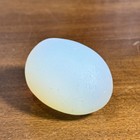 Frosted Sea Glass Style Decorative Egg Ball Opalescent White Blue Yellow 2 25 