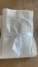 Set Of 2 Pottery Barn 50 X 96  Emery Linen Curtain  Cotton Lined  Ivory