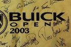 2003 Buick Open Signed Golf Pin Flag Auto Autographed Pga 22 Signatures