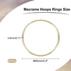 20 Pack Dream Catcher Rings 2 4 Inch Macrame Hoops Rings gold