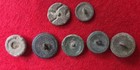 Civil War   Post Civil War Eagle Button Lot 7 Military Buttons Eagle I Lead Butt