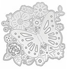 Butterfly   Flower Embossing Thin Metal Flower Die By Recollections 771719 New 