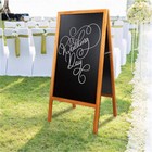 2-side Rustic Magnetic A-frame Chalkboard Sign Extra Large 40x20  Free Standing