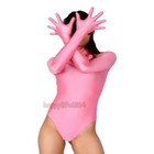 Sexy Full Face Zentai Costume Bodysuit Long Sleeve Gymnastics Leotard Unitard