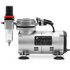 Pointzero 1 5 Hp Airbrush Compressor Air Pump With Regulator  Gauge  Water Trap