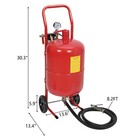 5 Gallon Sandblaster Portable Air Sand Blaster Media Abrasive Nozzle Gun 125 Psi
