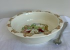 Royal Doulton Bunnykins Nursery Feeding Bowl   Spoon Set Bone China Fishing Trip