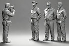 1 48 Resin United States Army Air Forces 4 Figures Unpainted Unassembled